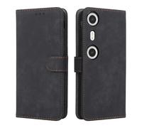 XINNI Carcasa para Xreal Beam Pro Funda, PU/TPU RFID Protect Cuero Magnético Estuche Flip Caso, Negro