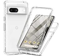 XINNI Funda para Google Pixel 7a Antichoques 360 Grados con Protector de Pantalla Integrado Robusto Doble Cara Bumper Transparente Case Completa Carcasa, Cristal