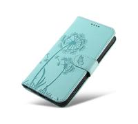 XINNI Funda para OnePlus Nord 5, Mariposa Diente de León Relieve Cuero PU Billetera Cubierta, Verde