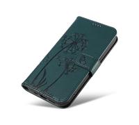 XINNI Funda para OnePlus Nord 5, Mariposa Diente de León Relieve Cuero PU Billetera Cubierta, Verde Oscuro