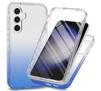 XINNI Funda para Samsung Galaxy A16 Antichoques 360 Grados con Protector de Pantalla Integrado Robusto Doble Cara Bumper Transparente Case Completa Carcasa, Azul
