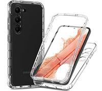 XINNI Funda para Samsung Galaxy S23 5G Antichoques 360 Grados con Protector de Pantalla Integrado Robusto Doble Cara Bumper Transparente Case Completa Carcasa, Cristal