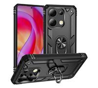 XINNI Funda para Xiaomi Redmi Note 13 Pro Plus 5G, PC Militar + TPU 2 en 1 Funda Trasera Protectora con Soporte, Negro