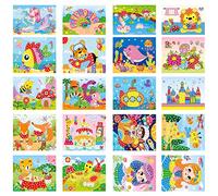 XINNIAN 20PCS Kit Mosaico Pegatina para Niños,Mosaicos Pegatina de Manualidades Creativas,Actividades Creativas Para niños,Mosaicos de artes y manualidades para niños y niñas