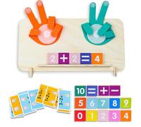 XINNIAN Juguete de matemáticas de Madera para Aprender a Contar para niños, Juguetes Educativos Matemáticos de conteo,Juguete Educativo 3 4 5 6 años,Navidad Cumpleaños Regalo para niños y niñas