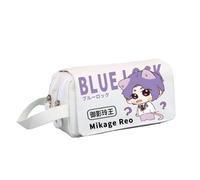 Xinnice Anime Big Capacity Pencil Case Nagi Pen Case Rin Itoshi Back to School Bachira Meguru Stationery Bag, tipo 2, 20*8*10cm, Estuche para bolígrafos de anime