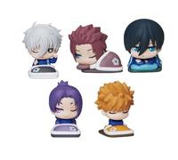 Xinnice Blue Lock Figura Chigiri Hyoma/Seishiro Nagi/Bachira Meguru Dibujos Animados Mini Modelo Estatua PVC Adornos Coleccionables Regalos para fans del anime (5 unidades)