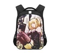 Xinnice Death Note Anime Mochila, Misa Amane/Light Yagami/Ryuuku Mochila Escolar, Mochila para Estudiantes Portátil Mochila Casual Bolsa de Viaje para Niños y Niñas, Tipo 4., 30.5x16x44cm