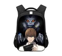Xinnice Death Note Anime Mochila, Misa Amane/Light Yagami/Ryuuku Mochila Escolar, Mochila para Estudiantes Portátil Mochila Casual Bolsa de Viaje para Niños y Niñas, Tipo 2, 30.5x16x44cm