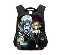 Xinnice Death Note Anime Mochila, Misa Amane/Light Yagami/Ryuuku Mochila Escolar, Mochila para Estudiantes Portátil Mochila Casual Bolsa de Viaje para Niños y Niñas, Tipo 5., 30.5x16x44cm
