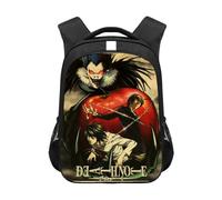 Xinnice Death Note Anime Mochila, Misa Amane/Light Yagami/Ryuuku Mochila Escolar, Mochila para Estudiantes Portátil Mochila Casual Bolsa de Viaje para Niños y Niñas, Tipo 1., 30.5x16x44cm
