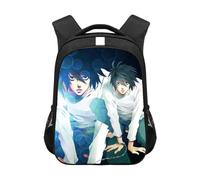 Xinnice Death Note Anime Mochila, Misa Amane/Light Yagami/Ryuuku Mochila Escolar, Mochila para Estudiantes Portátil Mochila Casual Bolsa de Viaje para Niños y Niñas, Tipo 9., 30.5x16x44cm