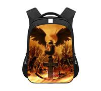 Xinnice Death Note Anime Mochila, Misa Amane/Light Yagami/Ryuuku Mochila Escolar, Mochila para Estudiantes Portátil Mochila Casual Bolsa de Viaje para Niños y Niñas, Tipo 8, 30.5x16x44cm