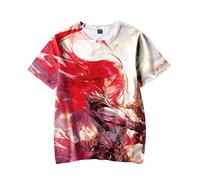 Xinnice Fairy Tail Camiseta Unisex Natsu Dragneel/Lucy Heartfilia Anime Estampado Manga Corta Personajes Anime Manga Corta Camiseta Oversize Top para Hombres y Mujeres, XXS-4XL