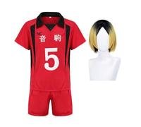 Xinnice Haikyuu!! Disfraz de cosplay, equipo de Nekoma High School Uniform Kuroo Tetsurou/Kozume Kenma Ropa Deportiva Cosplay Set Voleibol Disfraz Halloween Fiesta Disfraces