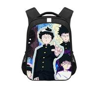 Xinnice Mob Psycho 100 Mochila Anime Kageyama Shigeo/Reigen Arataka Mochila Escolar Impresión 3D Gran Capacidad Mob Dibujos Animados Mochila de Viaje al Aire Libre para Hombre Mujer, Tipo 12,
