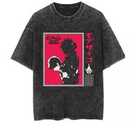 Xinnice Mob Psycho 100 T-shirt Kageyama Shigeo/Reigen Arataka Anime Print Manga Corta Porosidad Suelta Sudadera Oversize Fashion Tops para Adolescentes Niños y Niñas
