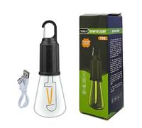 XINNIKESI Equipo de camping, lámpara de camping recargable, lámpara de camping integrada, tres modos de iluminación, linterna LED, lámpara de tienda de campaña para exteriores
