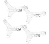 Xinnun 2 Pares Correas de Zapatos Invisibles Transparentes Banda de Tobillo Tacón Alto Cinturones de Zapatos Desmontables de Mujer Accesorios de Cordones Antisueltos para Sujetar Tacones Altos