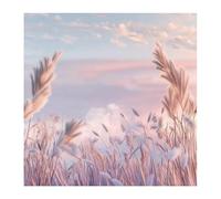 Xinpinzhou Kit Punto de Cruz con Hilos y Tela - Kit Bordado Principiantes Completo, 30x30 cm Plantas y Cielo Cuadros 11ct Cross Stitch Embroidery para DIY Decoracion Hogar o Regalo Madre