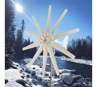 XINRISHENG 48v, Generador de Baja Velocidad de Viento de Molino de Viento para Granja casera de energía Libre de 10000 W, turbina de energía eólica de Eje Horizontal con Controlador MPPT