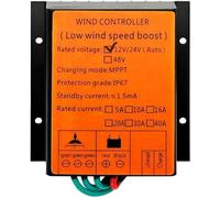 XINRISHENG Controlador de turbina eólica MPPT, Controlador de Carga del generador de turbinas eólicas Impermeables IP67 de 9000W para Sistema de turbina eólica (Amarillo)