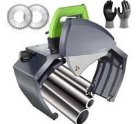 XINRISHENG Cortador de tubería rápido y preciso de 1000 W / 1750 W, Cortador de Tubos de Acero Inoxidable de Alta Resistencia, máquina cortadora de Tubos de Mano Ajustable de 5 velocidades,400mm