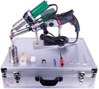XINRISHENG Kit de máquina de Soldadura de extrusión de plástico de Mano automática Pistola de Soldador de plástico de Aire Caliente Soldadura de plástico PP