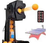 XINRISHENG Máquina automática de Pelotas de Ping Pong del Robot de Tenis de Mesa - Pongbot de Interior - para el Entrenamiento de Juegos de Tenis de Mesa con Giro Personalizado