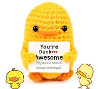 xinrongda Pocket Hug Positivo Pato, Creativo Muñeca De Pato De Lana Tejida, Un Pequeño Abrazo, Mejor Novia Regalos, Pequeño Regalo Para Novia Familia Amigo Paciente