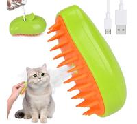 xinrongda Rodillo pelusa para pelo Cepillo de Vapor para Gatos, 3-en-1 Cat Steamy Brush, Vepillo de Vapor Autolimpiable para Gatos Perros, Para Gatos Perros Masaje Cepillos Autolimpiantes