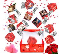 xinrongda Surprise Gift Box, Caja de regalo sorpresa de San Valentín, caja sorpresa de bricolaje, regalo para él, Surprise Gift Box Pop Up para bodas, aniversario, Navidad y San Valentín