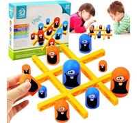 Xinrongda Tic Tac Toe, Juego de Tablero de Ajedrez de 2 Jugadores, Gran Comida, Interacción de Padres y Niños, Decoración del Hogar para Fiestas de Navidad
