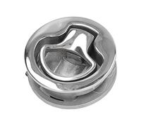 XinrZythrop 316 Stainless Steel Pull Hatch Handle, Marine Grade Lift Access Hatch with Ergonomic Grip for Boat Yacht Car Trailer, Corrosion Resistant Deck Plate with 2.4 in Diameter