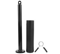 XinrZythrop Pasador de Carga con Barra, Accesorios para Equipos de Fitness DIY, Barra de Soporte de Acero Resistente con Bandeja de Pesas para Entrenamiento de muñeca y antebrazo, Compatible