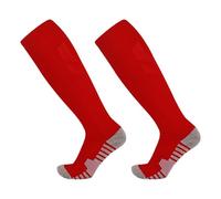 Xinsheinelry 1 par de calcetines deportivos para niños con tecnología de ventilación, parte inferior antideslizante, perfectos para atletismo, rosso, L