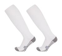 Xinsheinelry 1 par de calcetines deportivos para niños con tecnología de ventilación, parte inferior antideslizante, perfectos para atletismo, blanco, L