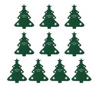 Xinsheinelry 10 soportes para cubiertos navideños, bolsa para tenedor, cuchara, centro de, decoración de estrellas, bolsillos para vajilla para cenas festivas, almacenamiento de vajilla de temporada