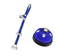 Xinsheinelry 2 cuerdas de timbre para mascotas con campanas de metal y botón de entrenamiento, cuerda de timbre de entrenamiento para perros, gatos, orinal, durabilidad para mascotas