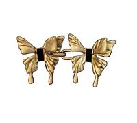 Xinsheinelry 2 hebillas de cintura sin clavos, cierre de mariposa, botón a presión ajustable, desmontable, pantalones vaqueros, hebilla de mariposa, One Size, como se describe