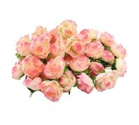 Xinsheinelry 200 Piezas Cabeza de Artificial Cabeza de Flor de Pequeña para Arreglos Florales de Boda Álbum de Fotos Decoración de Pastel Rosas Artificiales