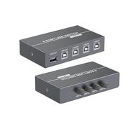 Xinsheinelry 4 Port USB Switcher For Printers Scanners Delay 50ms Switching TVS Compatible USB Switcher