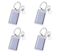 Xinsheinelry 4 / set Llavero con Clip Seguro para Tarjetas Llaves Soporte en Forma de Estrella Fácil de Transportar Ligero Accesorio de Viaje Ravel Llaves Decoración Colgante Decoración de de