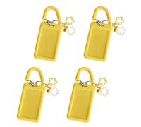 Xinsheinelry 4 / set Llavero con Clip Seguro para Tarjetas Llaves Soporte en Forma de Estrella Fácil de Transportar Ligero Accesorio de Viaje Ravel Llaves Decoración Colgante Decoración de de