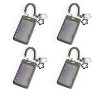 Xinsheinelry 4 / set Llavero con Clip Seguro para Tarjetas Llaves Soporte en Forma de Estrella Fácil de Transportar Ligero Accesorio de Viaje Ravel Llaves Decoración Colgante Decoración de de