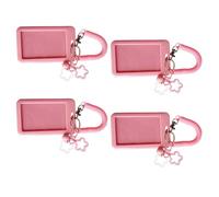 Xinsheinelry 4 / set Llavero con Clip Seguro para Tarjetas Llaves Soporte en Forma de Estrella Fácil de Transportar Ligero Accesorio de Viaje Ravel Llaves Decoración Colgante Decoración de de