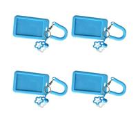 Xinsheinelry 4 / set Llavero con Clip Seguro para Tarjetas Llaves Soporte en Forma de Estrella Fácil de Transportar Ligero Accesorio de Viaje Ravel Llaves Decoración Colgante Decoración de de