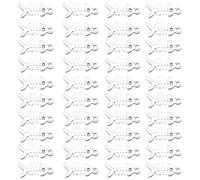 Xinsheinelry 40 dijes de hueso de pescado, accesorio de moda para joyería y manualidades, colgantes de espina de pescado de aleación de bronce antiguo para diseñadores, diseños únicos de joyería, One
