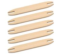 Xinsheinelry 5 varillas de tejer de madera sin terminar para tejer suéter, bufanda, alfombras, tapiz, proyecto, lanzadera profesional