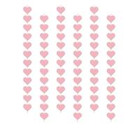 Xinsheinelry 6/8 Piezas Tiras Colgantes en Forma de Corazón Adorno de Corazón de Amor para Día de Valentín Boda Despedidas de Soltera Fiesta de Compromiso Suministros de Decoración de Boda